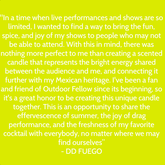 Outdoor Fellow x DD Fuego No.21 Spicy Margarita Candle