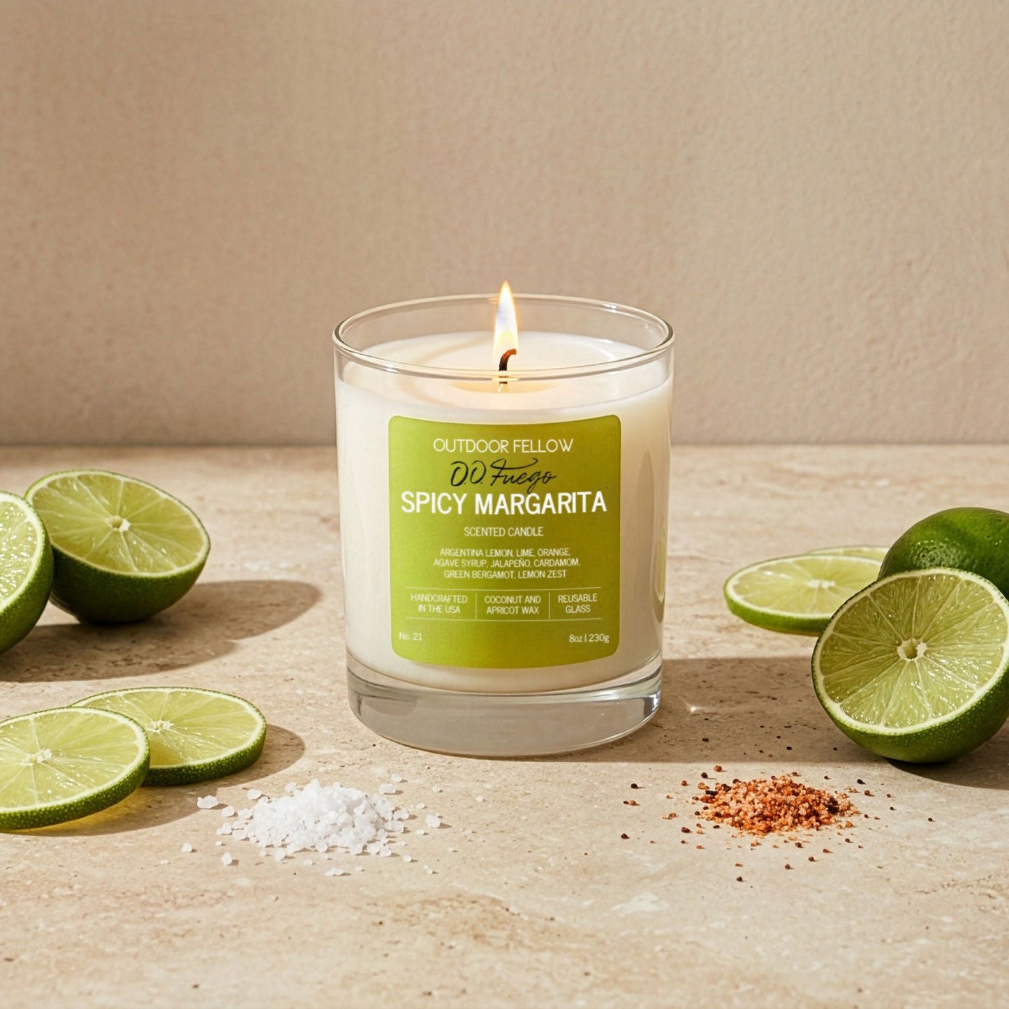 Outdoor Fellow x DD Fuego Spicy Margarita Scented Candle