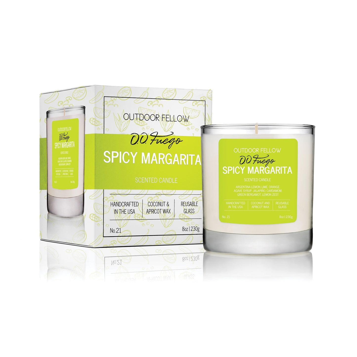 Outdoor Fellow x DD Fuego Spicy Margarita Scented Candle
